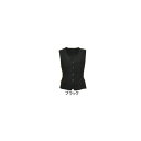 事務服・制服・オフィスウェア ピエ V3100-99 ベスト 19号・ブラック