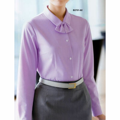 ボンマックス 半袖ブラウス　RB4554−6　ブルー　21号【取寄商品】