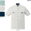 作業着 作業服 自重堂 85914 まるごとストレッチ半袖シャツ L・シルバー036