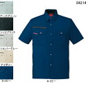 自重堂 作業服 84214 ストレッチ半袖シャツ S-LL 春夏用 作業着 メンズ ワークウェア jichodo かっこいい