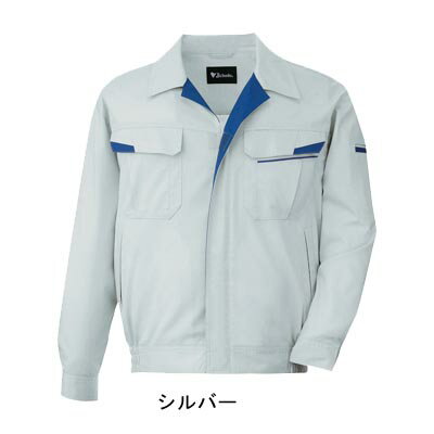 Rakuten - 自重堂 作業服 81600 製品制電ストレッチブルゾン L シルバー36 メンズ ワークウェア jichodo かっこいい