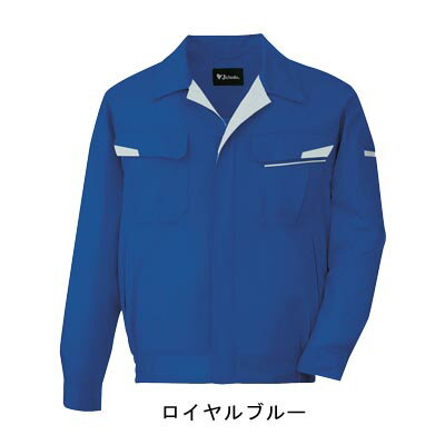 Long-Sleeved - 自重堂 作業服 81600 製品制電ストレッチブルゾン S ロイヤルブルー80 メンズ ワークウェア jichodo かっこいい