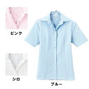 オフィスウェア ピエ B2940 半袖ブラウス 5号~15号