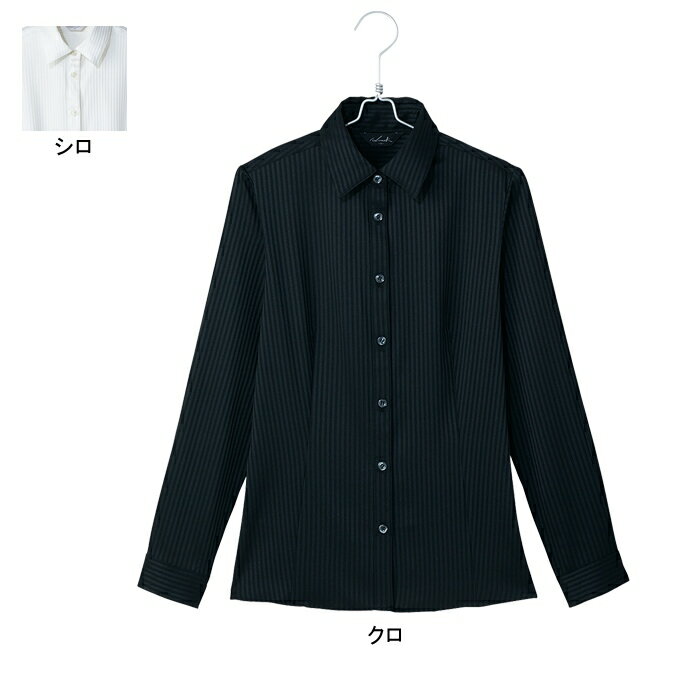 事務服・制服・オフィスウェア ピエ HCB1001 長袖ブラウス 5号~15号