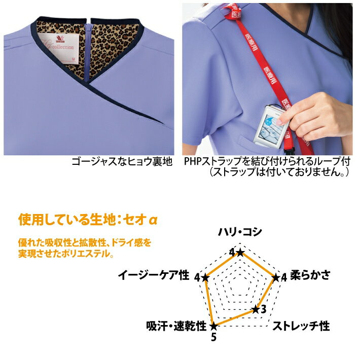 医療白衣・介護ウェア ソワンクレエ HI703...の紹介画像2