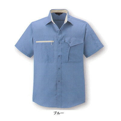 作業着 作業服 コーコス K-1207 半袖シャツ XL(＝3L＝EL)サイズ・グリーン9[作業服から事務服まで総アイテム数10万点以上!][綺麗で丁寧な刺しゅう職人の店]