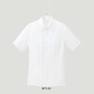 事務服・制服・オフィスウェア ピエ B2610-01 半袖ブラウス 19号・ホワイト