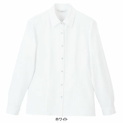 事務服・制服・オフィスウェア ピエ B2611-01 長袖ブラウス 5号~15号