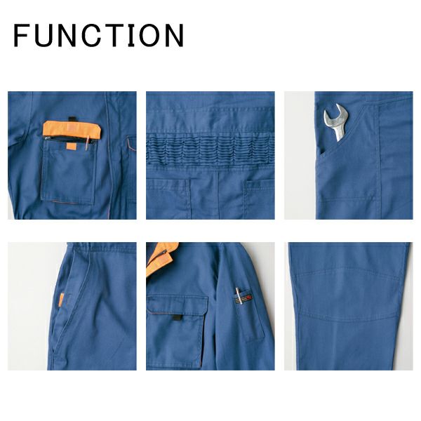 つなぎ ツナギ服 おしゃれ　作業着 つなぎ ATACK BASE アタックベース 秋冬作業服 ...