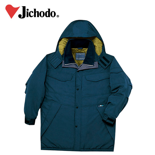 【スーパーSALE】 作業服 作業着 ワークウェア 4L 自重堂 秋冬作業服 コート(フード付) 48173 刺繍 ネーム刺繍