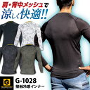 インナー 長袖 春夏 冷感 メッシュ ストレッチ 消臭 UVカット 熱中症対策 作業着 作業服 スポーツ カジュアル メンズ レディース インナーシャツ コンプ...