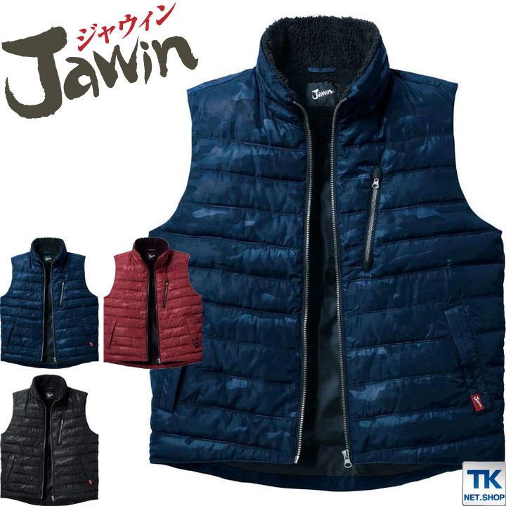 防寒ベスト 作業服 作業着 ジャウイン Jawin 自重堂 防寒チョッキ カジュアルワーク 秋冬 jd-58510-b