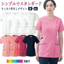 カゼン レディース スクラブ ジャケット 白衣 医療 ナース服 診察衣 看護師 介護士 薬剤師 歯科衛生士 理学療法士 整体師 クリニック 病院 整骨院 リハビリ メディカル 制服 ユニフォーム 女性用 大きいサイズ 3L 4L サンアロー KAZEN kz-981