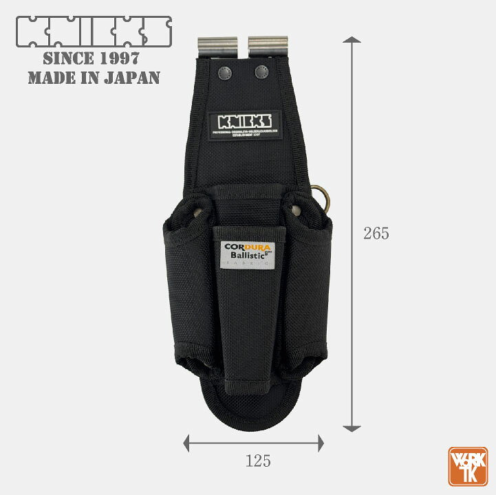 [即日出荷] KNICKS ニックス タイトフィットシリーズ ペンチ・ドライバー4Pホルダー 腰袋 工具入れ コーデュラバリスティック EVA TITプレート補強入 nx-tft-401pndx 3