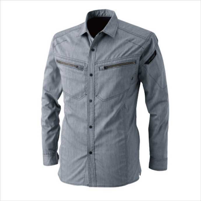 TS DESIGN (TSデザイン) LIGHT TECロングスリーブシャツ ネイビー 5305 2002 作業服 ユニフォーム 藤和