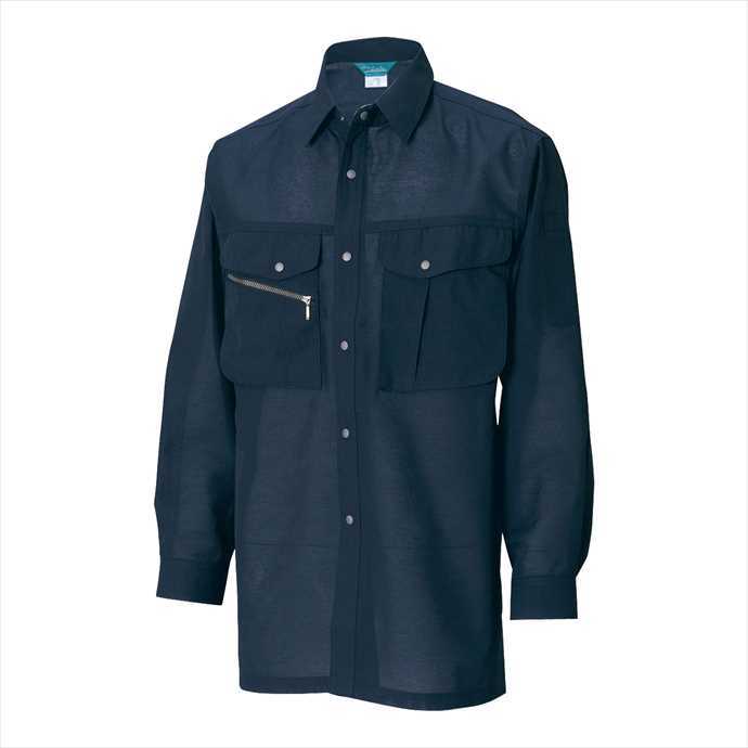 乐天商城 - TS DESIGN (TSデザイン) 長袖シャツ ネイビー 7105 2002 作業服 ユニフォーム TOP SHALETON