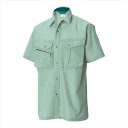 TS DESIGN (TSデザイン) 半袖シャツ モスグリーン 7155 2002 作業服 ユニフォーム TOP SHALETON