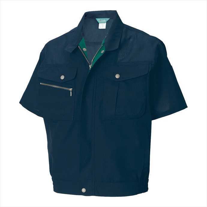 Rakuten - TS DESIGN (TSデザイン) 半袖ブルゾン ネイビー 7156 2002 作業服 ユニフォーム TOP SHALETON