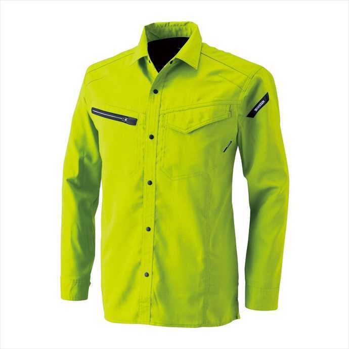 TS DESIGN (TSデザイン) AIR ACTIVEロングスリーブシャツ ライトグリーン 8105 2002 作業服 ユニフォーム 藤和
