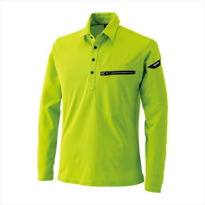 TS DESIGN (TSデザイン) ESワークニットロングポロシャツ ライトグリーン 81305 2002 作業服 ユニフォーム 藤和