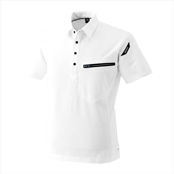 樂天商城 - TS DESIGN (TSデザイン) ESワークニットショートポロシャツ ホワイト 81355 2002 作業服 ユニフォーム 藤和