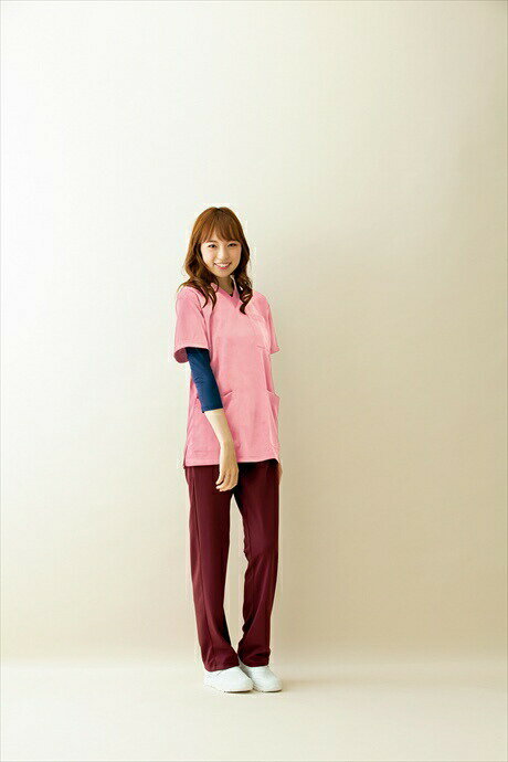 AITOZ アイトス 二ットスクラブ(男女兼用) ピンク 861411 ウェア メンズ レディース