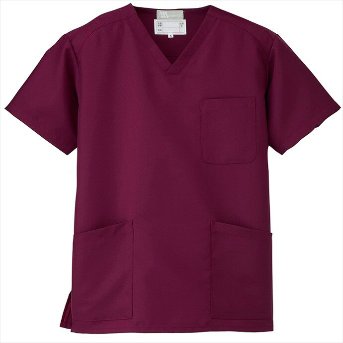 アイトス AITOZ スクラブ（男女兼用） ユニセックス 861400 039.ワイン