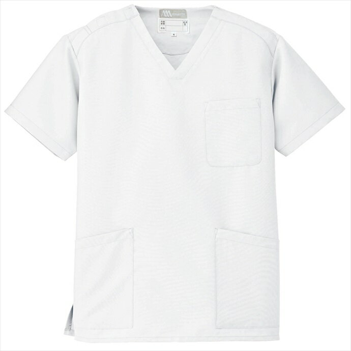 アイトス AITOZ スクラブ（男女兼用） ユニセックス 861405 001.ホワイト