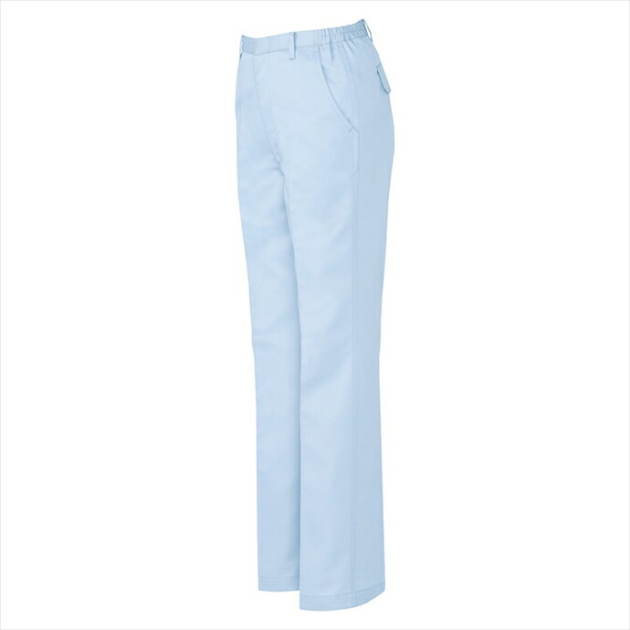 アイトス AITOZ レディースシャーリングパンツ(ノータック) レディース 9025 007.サックス