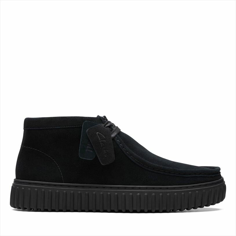 Rakuten - クラークス Clarks TORHILL HI メンズ トーヒルハイ メンズ ユニセックス ブラックスエード 26173664 BLACK-SDE
