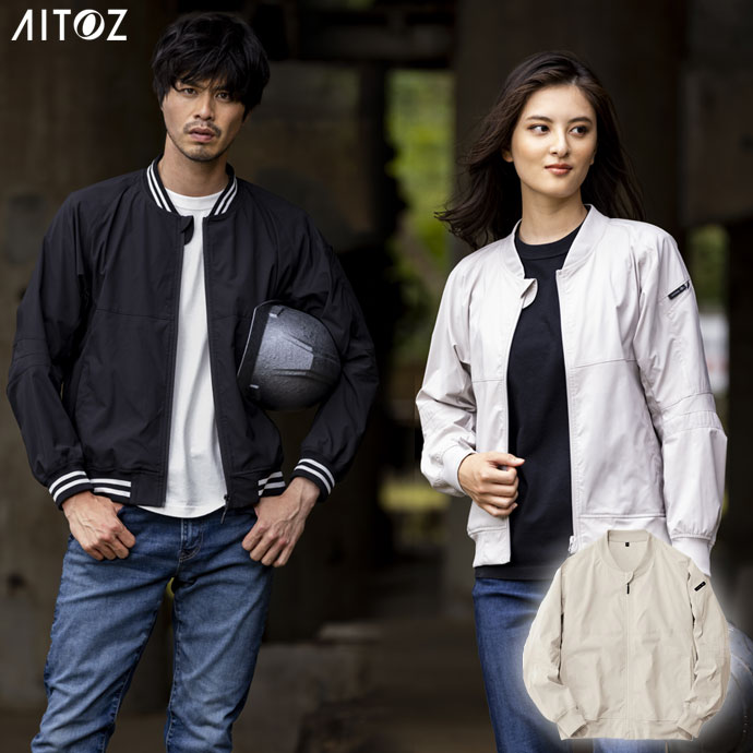 アイトス AITOZ HUMA3Dストレッチブルゾン（男女兼用） ユニセックス 50122 003.ライトグレー