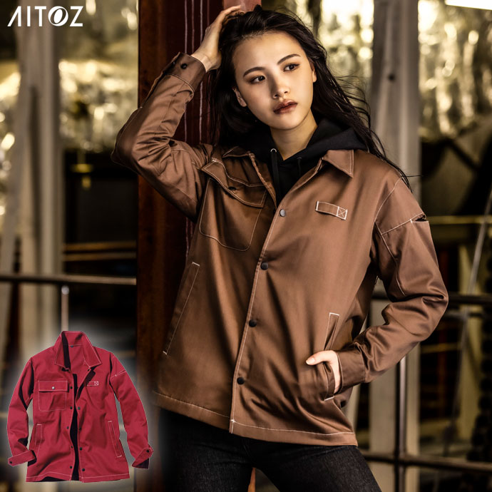 アイトス AITOZ コーチジャケット（男女兼用） ユニセックス 50120 009.レッド