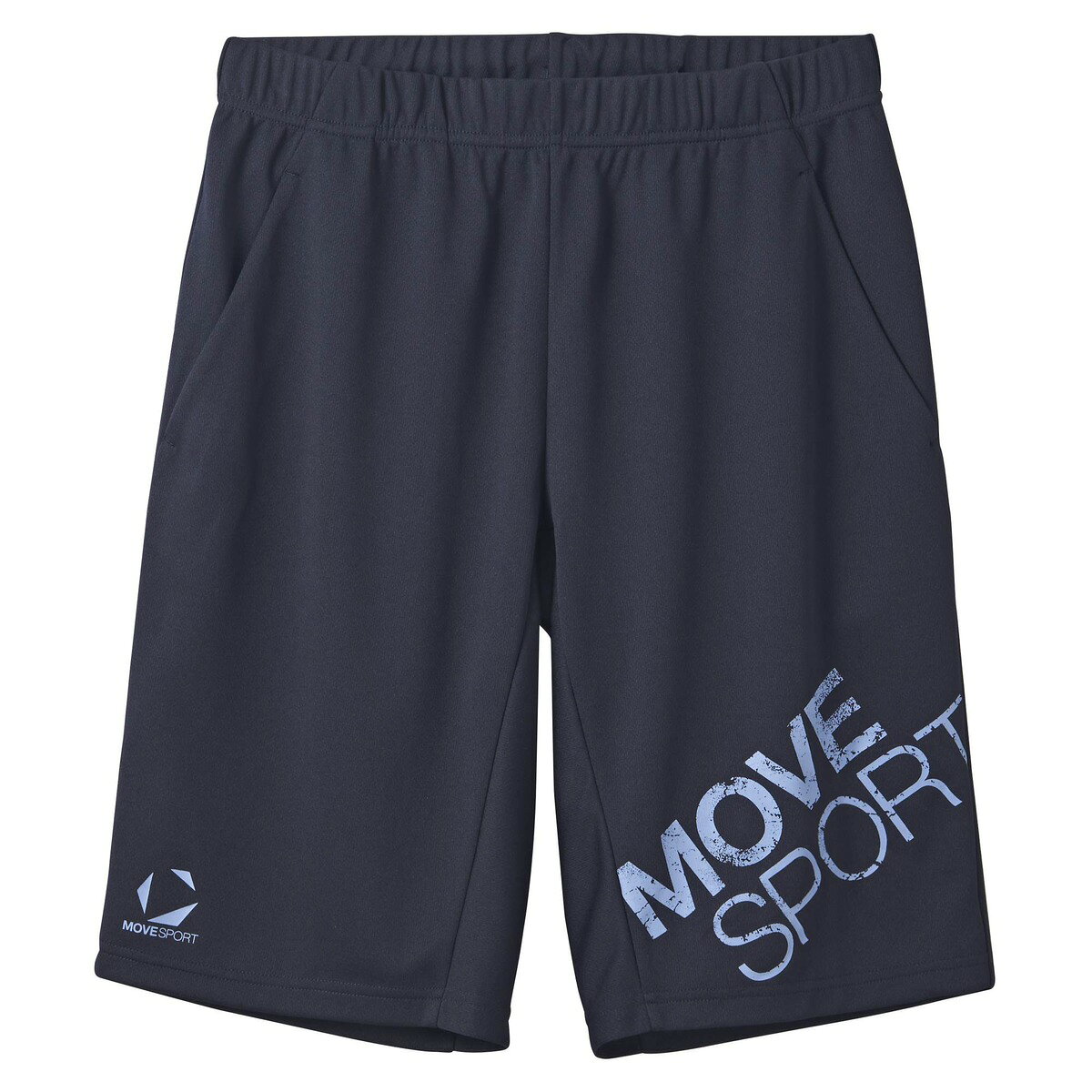 デサント DESCENTE ST5SHP00M ドライメッシュ ビックロゴ ハーフパンツ ネイビーxブルー