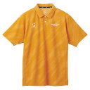 デサント DESCENTE ST5SHS02M SUNSCREENミニ鹿の子 総柄グラフィックポロシャツ イエローxオレンジ
