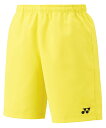 ヨネックス YONEX 15150 ユニハーフパンツ ライトイエロー
