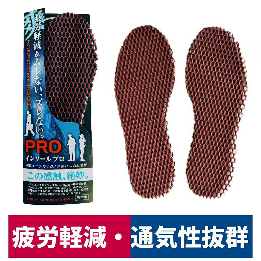 インソール 疲労軽減 中敷き ハニカム ムレにくい 丸和ケミカル 9610