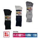 靴下 5本指 最強&長持ちソックス 2足組 補強 吸水速乾 スポーツ 働く良品 HI-501