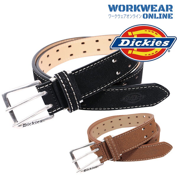 ディッキーズ Dickies ディッキーズ スウェードPU Wパンチングベルト D-20206 メンズ 男性用 ベルト ユニセックス 男女兼用 メンズ 男性用 作業着 作業服 春夏 秋冬 通年