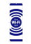 のぼり旗 案内のぼり：Wi-Fi GNB-3137 FREE Wi-Fi SPOT白青帯