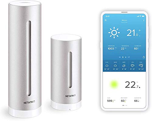 NETATMO(ネタトモ) ウェザーステーション USB付属・ACアダプター無し スマホ対応 温度・湿度・気圧・二酸化炭素・騒音を測定 [並行輸入品]