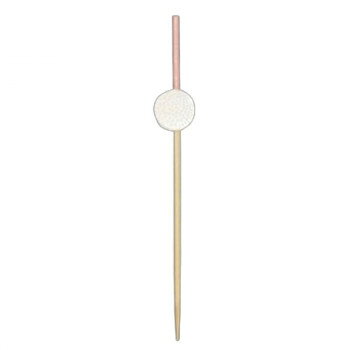 神堂 かんざし串 白 7.5cm 100本 シンプルで使いやすい丸串 色付き 16132