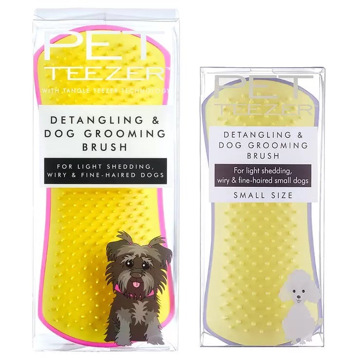 PET TEEZER ラージ&スモール ソフトタイプ 2個セット PET TEEZER Large & Small Soft type 2 count set ペット ブラシ 犬 猫 グルーミング もつれ 抜け毛 毛玉 トリミング お手入れ 毛並み