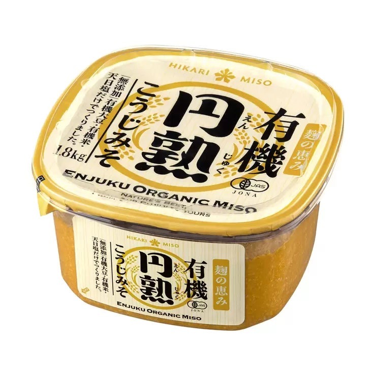 ひかり味噌 有機円熟こうじみそ 1.8kg ORGANIC ENJUKU MISO PASTE 1.8kg 調味料 発酵食品 大容量 無添加 国産 自然食品 健康 ファミリー まとめ買い 業務用 食品 world-depo-15602110 ワールドデポ パッケージ画像