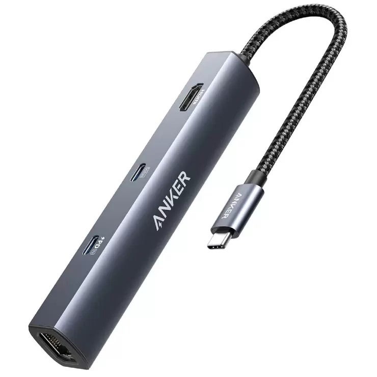 Anker(アンカー)USB-C イーサネットハブ 6ポート 最大出力53W A8365NA1 Anker PowerExpand 6-in-1 USB-C PD Ethernet…