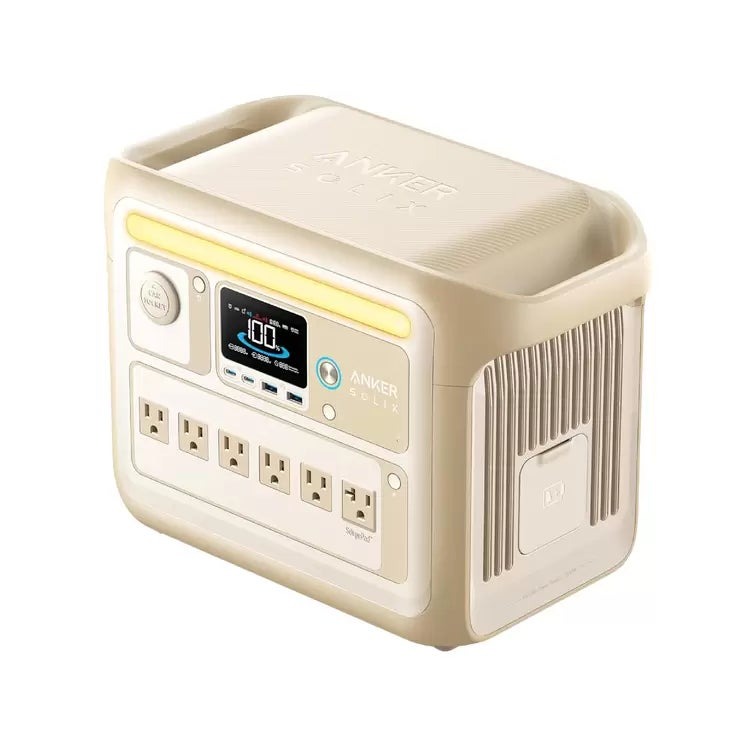 Anker(アンカー)Solix C1000 ポータブル電源 A1761521 ベージュ 容量1,056Wh Anker Solix C1000 Portable Power Station A1761521 Beige (アンカー)Solix 防災 停電対策 蓄電池 非常用電源 キャンプ アウトドア 車中泊 蓄電器 家庭用蓄電池 充電ステーション おしゃれ