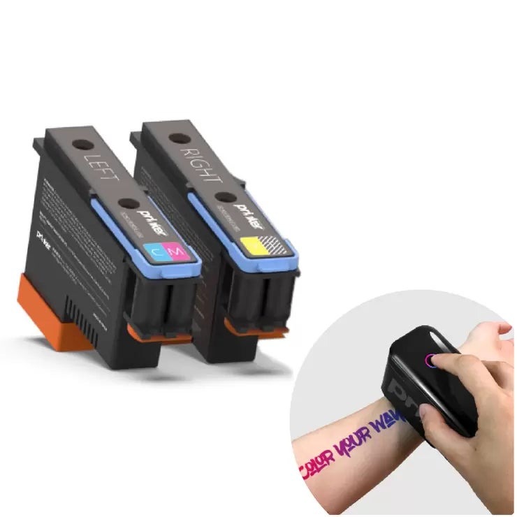 プリンカー Superb カラーインクカートリッジ Prinker Superb Full Color Ink Cartridge Superb テンポラリタトゥー ボディプリント 肌 印刷 消える タトゥー 補充 交換用 消耗品 詰め替え スタンプ