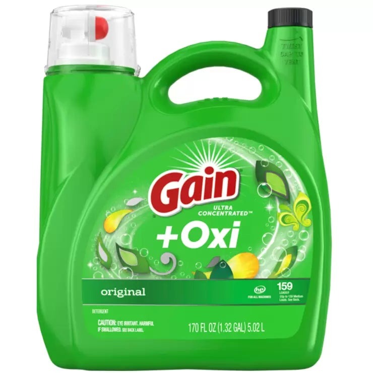 &nbsp; 【商品内容】 濃縮タイプ ゲインの爽やかな香り 159 回分 Gain + OxiはOxiの力で頑固な汚れやシミを取り除き、いつまでも飽きないGainオリジナルの香りを残します。爽快で新鮮な香りが洗濯から着用まで最長 6 週間続きます。 ※注文時期によってはパッケージ変更の可能性があります。 &nbsp; 【商品・画像についてのご注意】 ・バリエーションのある商品の場合、商品画像が複数ある場合がございますが発送されるのは1点です。カラーやサイズなどのバリエーションは商品名をご確認ください。 ・商品の外装デザインは画像と異なる場合がございます。 &nbsp; 【送料・配送についての注意事項】 ・ご注文入れ違い等により欠品・遅延となる場合がございます。 ・ご注文の商品によって北海道、沖縄、離島および一部地域への配送時に追加送料がかかる場合や、配送ができない場合がございます。 ・お客様都合でのキャンセルはお受け出来ませんのでご了承下さい。