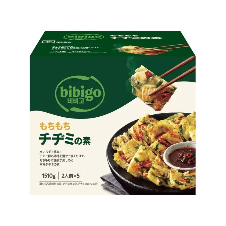 ビビゴ チヂミの素 2人前 x 5袋 CJ bibigo KOREAN PANCAKE MIX 2 Servings×5 チヂミの素 2人前 x 韓国料理 粉もの お好み焼き 惣菜 おつまみ まとめ買い 時短 簡単調理 家庭用 韓国食品 料理の素
