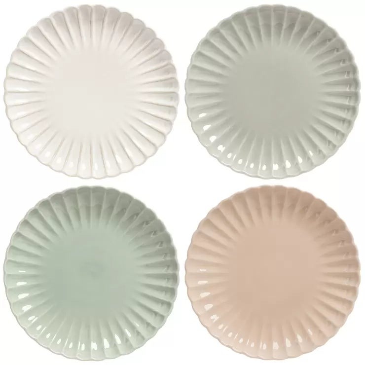 オーバー アンド バック スカラップ ディナープレート 4PC over and back SCALLOP Dinner Plates 4PC 食器 おしゃれ 大皿 洋食器 ホワイト 陶器 テーブルウェア ギフト 贈り物 新生活 引越し