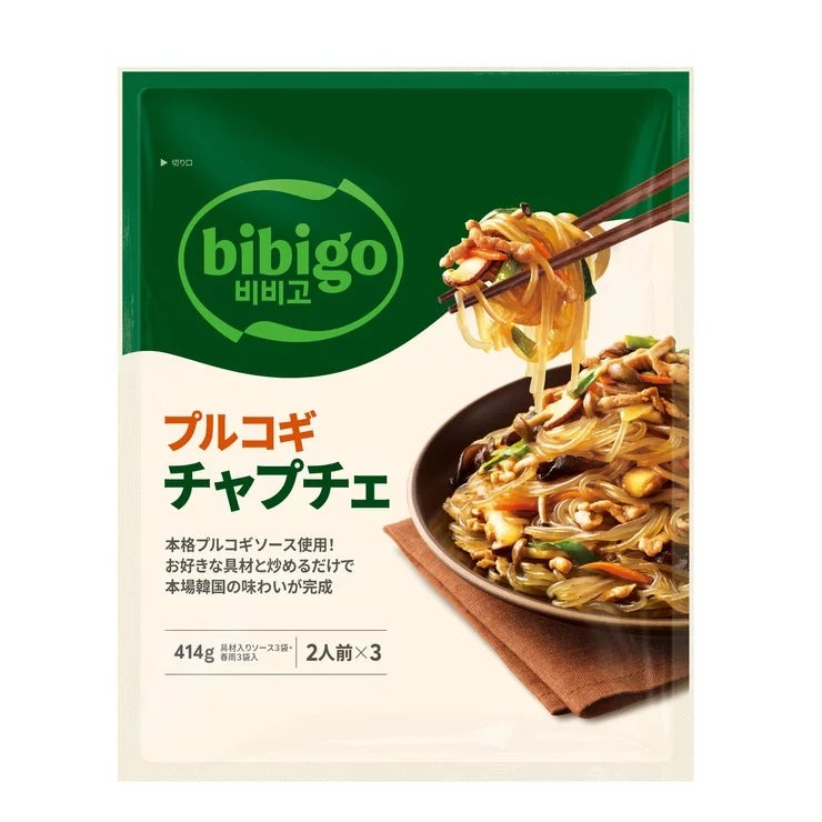ビビゴ プルコギチャプチェ 414g BIBIGO BULGOGI CHAPUCHE 韓国料理 冷凍食品 春雨 牛肉 炒め物 惣菜 おかず レンジ 簡単調理 時短 一人暮らし 韓国食品